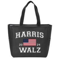 President Harris Walz 2024 Kamala Harris Tim Walz Vote Zip Tote Bag