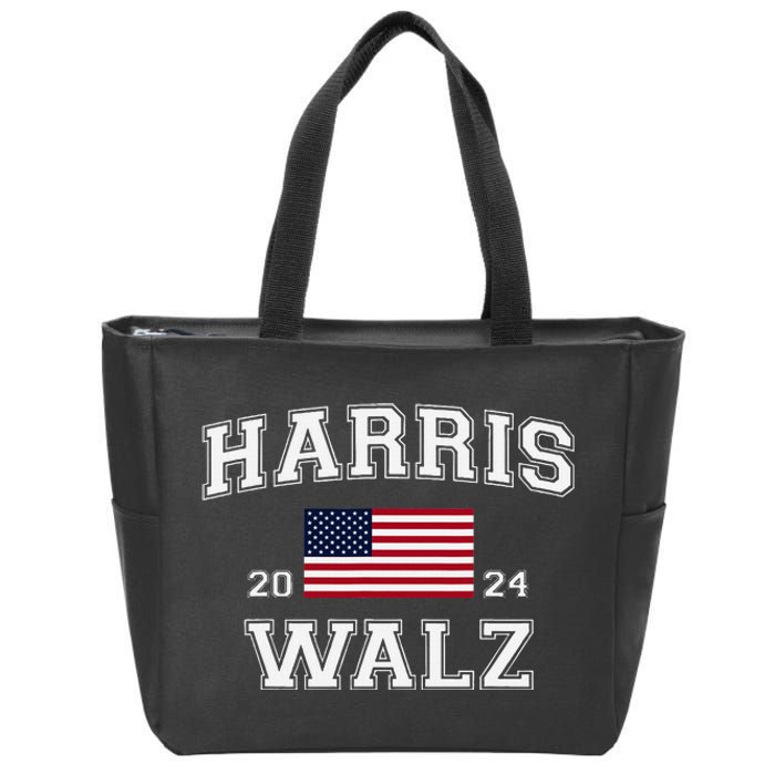 President Harris Walz 2024 Kamala Harris Tim Walz Vote Zip Tote Bag