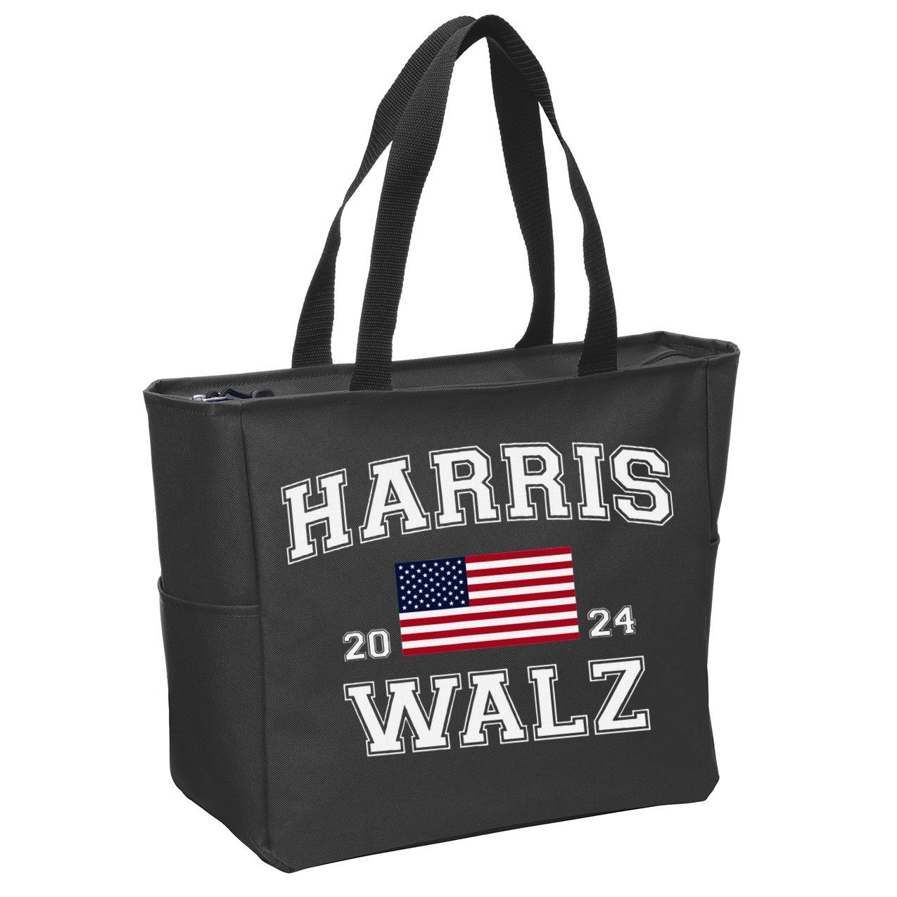 President Harris Walz 2024 Kamala Harris Tim Walz Vote Zip Tote Bag