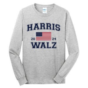 President Harris Walz 2024 Kamala Harris Tim Walz Vote Tall Long Sleeve T-Shirt