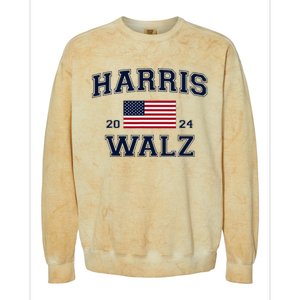 President Harris Walz 2024 Kamala Harris Tim Walz Vote Colorblast Crewneck Sweatshirt