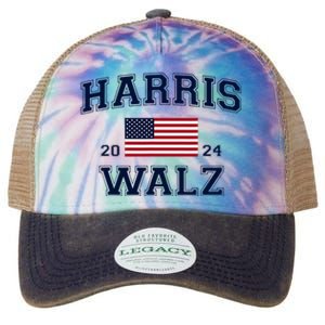 President Harris Walz 2024 Kamala Harris Tim Walz Vote Legacy Tie Dye Trucker Hat