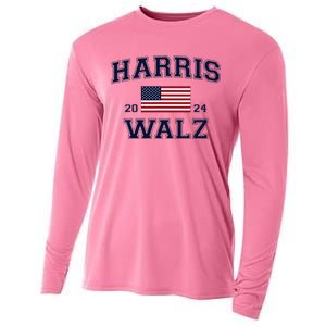 President Harris Walz 2024 Kamala Harris Tim Walz Vote Cooling Performance Long Sleeve Crew