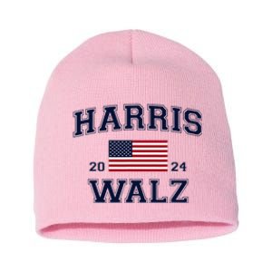 President Harris Walz 2024 Kamala Harris Tim Walz Vote Short Acrylic Beanie