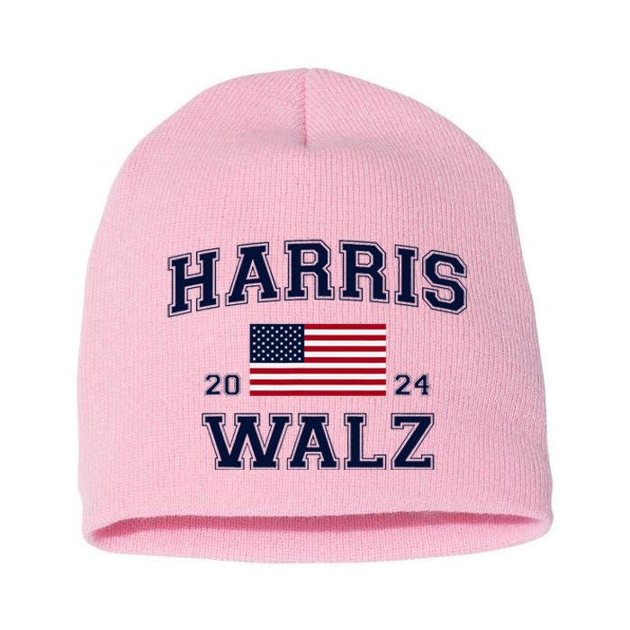 President Harris Walz 2024 Kamala Harris Tim Walz Vote Short Acrylic Beanie