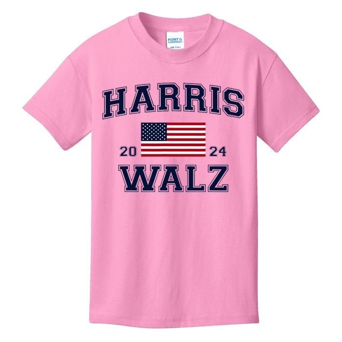 President Harris Walz 2024 Kamala Harris Tim Walz Vote Kids T-Shirt