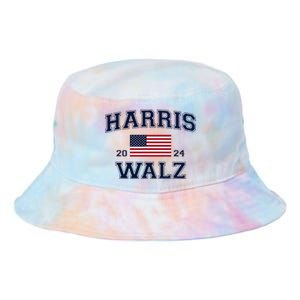 President Harris Walz 2024 Kamala Harris Tim Walz Vote Tie Dye Newport Bucket Hat