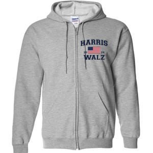 President Harris Walz 2024 Kamala Harris Tim Walz Vote Full Zip Hoodie