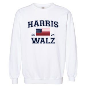 President Harris Walz 2024 Kamala Harris Tim Walz Vote Garment-Dyed Sweatshirt