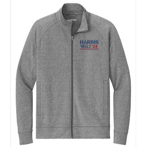 President Harris Walz 2024 Kamala Harris Tim Walz Vote Stretch Full-Zip Cadet Jacket