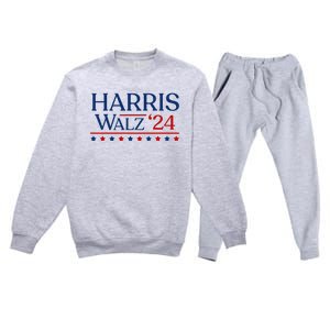 President Harris Walz 2024 Kamala Harris Tim Walz Vote Premium Crewneck Sweatsuit Set