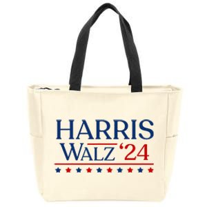 President Harris Walz 2024 Kamala Harris Tim Walz Vote Zip Tote Bag