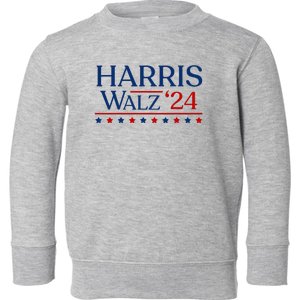 President Harris Walz 2024 Kamala Harris Tim Walz Vote Toddler Sweatshirt