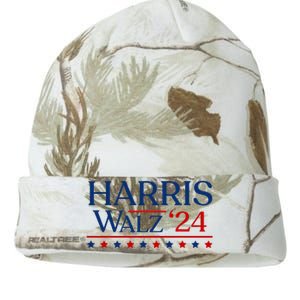 President Harris Walz 2024 Kamala Harris Tim Walz Vote Kati Licensed 12" Camo Beanie