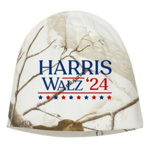 President Harris Walz 2024 Kamala Harris Tim Walz Vote Kati - Camo Knit Beanie