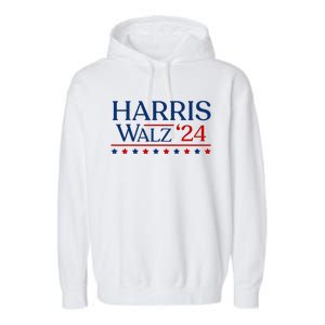 President Harris Walz 2024 Kamala Harris Tim Walz Vote Garment-Dyed Fleece Hoodie