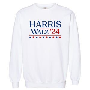 President Harris Walz 2024 Kamala Harris Tim Walz Vote Garment-Dyed Sweatshirt