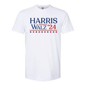 President Harris Walz 2024 Kamala Harris Tim Walz Vote Softstyle CVC T-Shirt