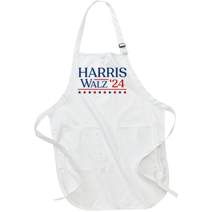 President Harris Walz 2024 Kamala Harris Tim Walz Vote Full-Length Apron With Pockets