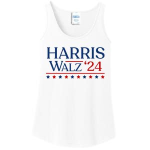 President Harris Walz 2024 Kamala Harris Tim Walz Vote Ladies Essential Tank