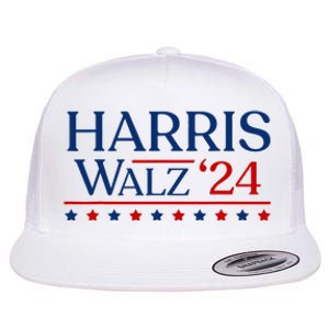 President Harris Walz 2024 Kamala Harris Tim Walz Vote Flat Bill Trucker Hat