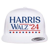 President Harris Walz 2024 Kamala Harris Tim Walz Vote Flat Bill Trucker Hat