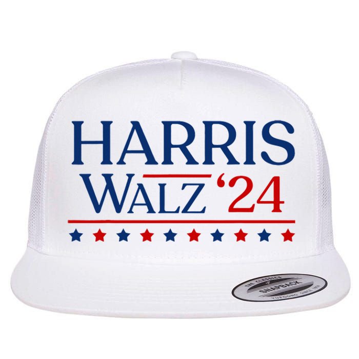 President Harris Walz 2024 Kamala Harris Tim Walz Vote Flat Bill Trucker Hat