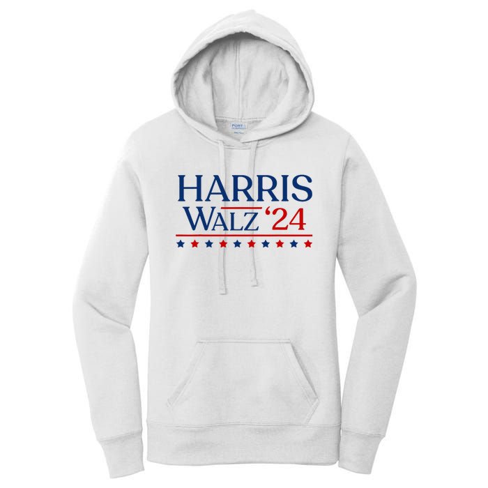 President Harris Walz 2024 Kamala Harris Tim Walz Vote Women's Pullover Hoodie