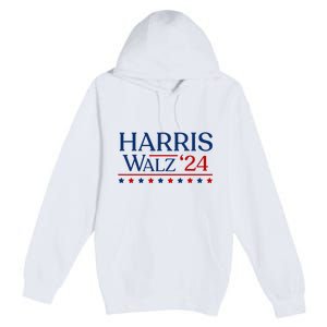 President Harris Walz 2024 Kamala Harris Tim Walz Vote Premium Pullover Hoodie