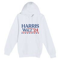 President Harris Walz 2024 Kamala Harris Tim Walz Vote Premium Pullover Hoodie