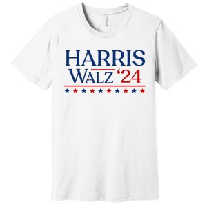 President Harris Walz 2024 Kamala Harris Tim Walz Vote Premium T-Shirt