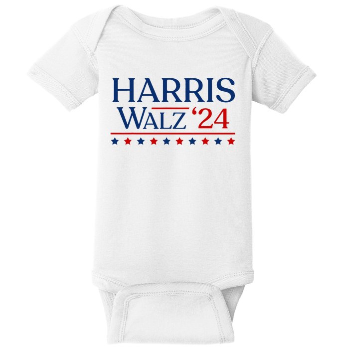 President Harris Walz 2024 Kamala Harris Tim Walz Vote Baby Bodysuit