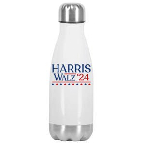 President Harris Walz 2024 Kamala Harris Tim Walz Vote Stainless Steel Insulated Water Bottle