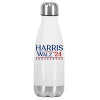 President Harris Walz 2024 Kamala Harris Tim Walz Vote Stainless Steel Insulated Water Bottle