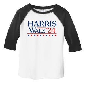 President Harris Walz 2024 Kamala Harris Tim Walz Vote Toddler Fine Jersey T-Shirt