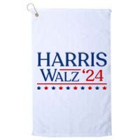 President Harris Walz 2024 Kamala Harris Tim Walz Vote Platinum Collection Golf Towel