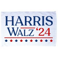 President Harris Walz 2024 Kamala Harris Tim Walz Vote Microfiber Hand Towel