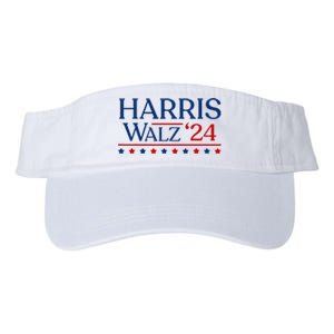 President Harris Walz 2024 Kamala Harris Tim Walz Vote Valucap Bio-Washed Visor