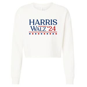 President Harris Walz 2024 Kamala Harris Tim Walz Vote Cropped Pullover Crew