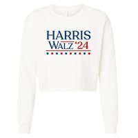 President Harris Walz 2024 Kamala Harris Tim Walz Vote Cropped Pullover Crew