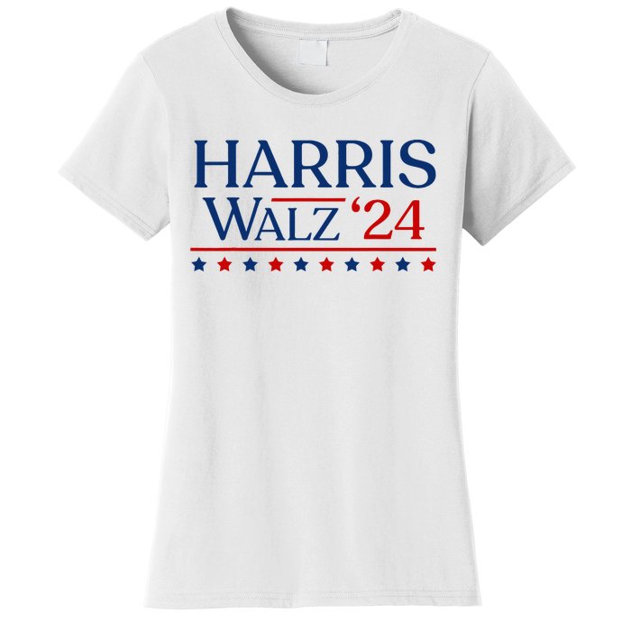 President Harris Walz 2024 Kamala Harris Tim Walz Vote Women's T-Shirt