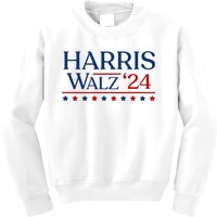 President Harris Walz 2024 Kamala Harris Tim Walz Vote Kids Sweatshirt