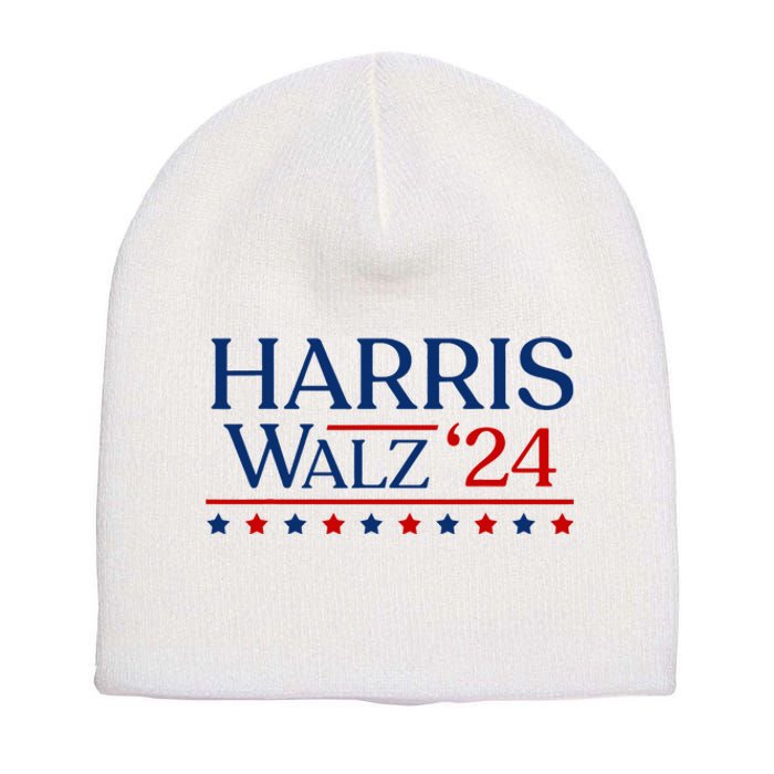 President Harris Walz 2024 Kamala Harris Tim Walz Vote Short Acrylic Beanie