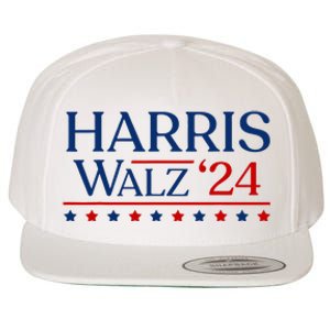 President Harris Walz 2024 Kamala Harris Tim Walz Vote Wool Snapback Cap