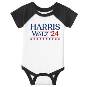 President Harris Walz 2024 Kamala Harris Tim Walz Vote Infant Baby Jersey Bodysuit