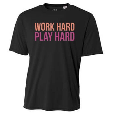 Play Hard With Work Hard To Balance Life Cooling Performance Crew T-Shirt