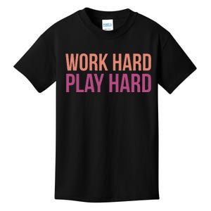 Play Hard With Work Hard To Balance Life Kids T-Shirt