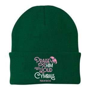 Praise Him With Loud Cymbals Psalm 150 5 Bible Quote Knit Cap Winter Beanie