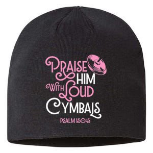 Praise Him With Loud Cymbals Psalm 150 5 Bible Quote Sustainable Beanie