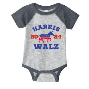 President Harris Walz 2024 Kamala Harris Tim Walz Vote Infant Baby Jersey Bodysuit